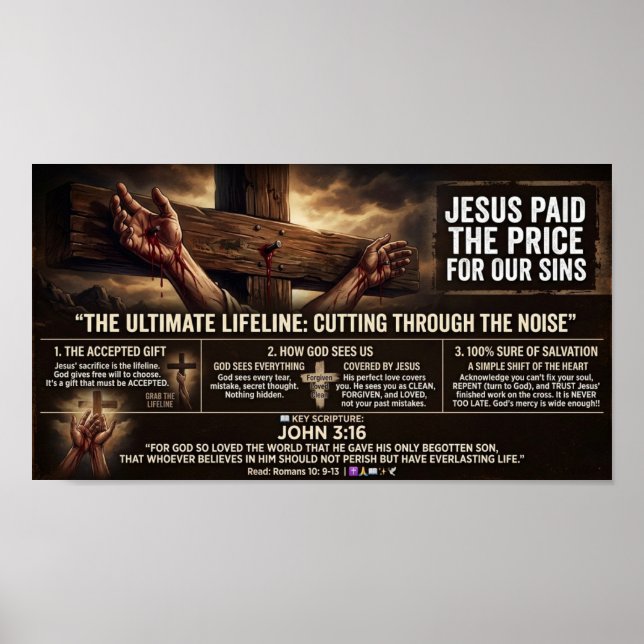Affiche Jésus a payé le prix  (Devant)