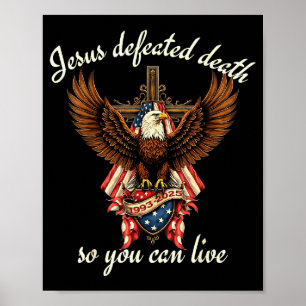 Affiche Jésus a vaincu la mort pour que vous puissiez vivr