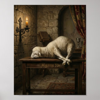 Affiche Jésus Agneau de Dieu - Agnus Dei