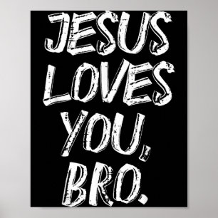 Affiche Jésus aime frère religieux Dieu Jésus enfants chré