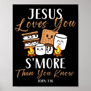 Affiche Jésus aime plus christianisme église campeur campi