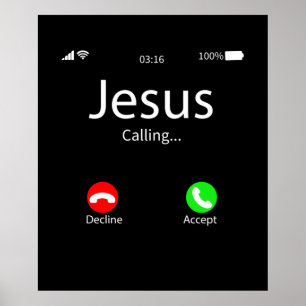 Affiche Jésus Appelle Chrétien