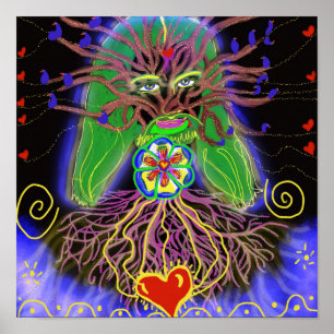 Affiche Jésus, arbre de vie