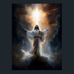 Affiche Jésus Ascend Au Ciel<br><div class="desc">Avec la scène biblique transcendante de "Jésus Ascension au Ciel". Cette oeuvre d'art saisit magnifiquement l'essence de l'ascension, de la foi et du glorieux départ du Sauveur à Sa demeure céleste. L'Ascension de Jésus, moment charnière de la foi chrétienne, signifie son retour au côté du Père et la promesse de...</div>