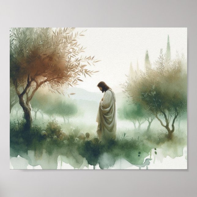 Affiche Jésus au jardin de Gethsémani (Devant)