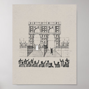 Affiche Jésus avant Pilate - Roi des Juifs Mur de la Bible