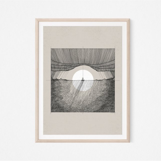 Affiche Jesus Calms Storm, DIGITAL PRINT!!, Hush Be Still, (Créateur téléchargé)