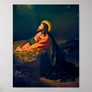 Affiche Jésus Christ à Gethsémani