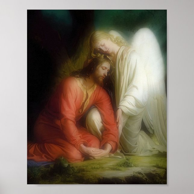 Affiche Jesus Christ Agony in the Garden Gethsemane Bloch  (Devant)