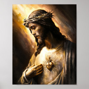 Affiche Jésus-Christ avec la Couronne d'épines