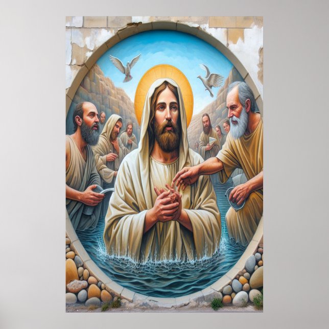 Affiche Jésus Christ Baptême (Devant)