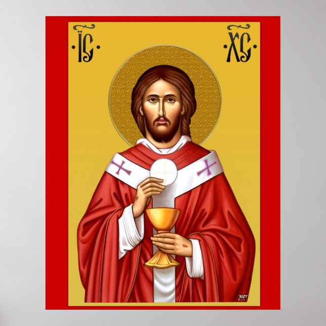 Affiche Jésus-Christ fils de Dieu Porte-clés (Devant)