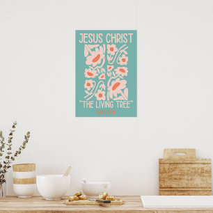 Affiche Jésus Christ L'arbre vivant