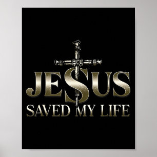 Affiche Jésus-Christ M'a Sauvé La Vie Cadeau Pour Femmes H