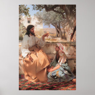 Affiche Jésus Christ Martha et Marie B