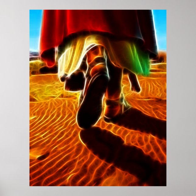 Affiche Jésus-Christ me portant dans ses bras (Devant)