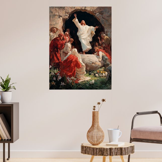 Affiche Jésus-Christ ressuscitant du tombeau, (Salon 3)