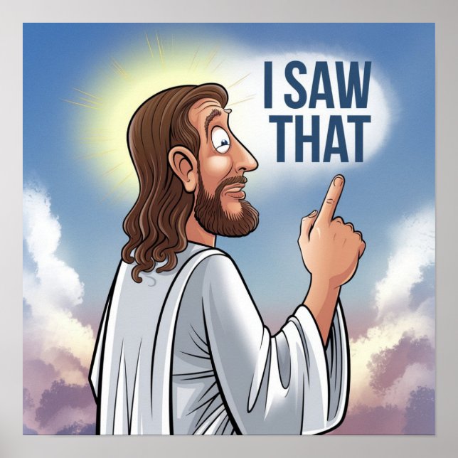 Affiche Jésus-Christ vous regarde, Jésus Je l'ai vu (Devant)