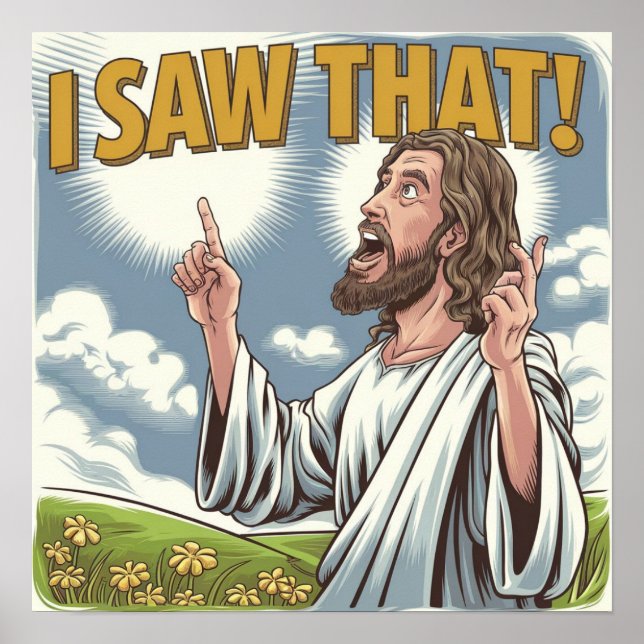 Affiche Jésus-Christ vous regarde, Jésus Je l'ai vu (Devant)