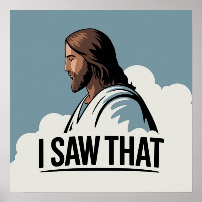 Affiche Jésus-Christ vous regarde, Jésus Je l'ai vu (Devant)