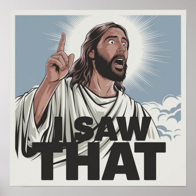 Affiche Jésus-Christ vous regarde, Jésus Je l'ai vu (Devant)