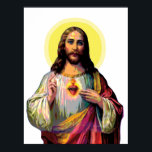 Affiche Jesus Christus en style pop art<br><div class="desc">Pop Art Jésus Christ. Pop variation culturelle de Jésus dans le style pop art comme Icône Pop. Art pour l'amant de Jésus,  christian drôle,  crucifixion,  contemporain,  vintage,  rétro,  moderne.</div>
