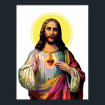 Affiche Jesus Christus en style pop art<br><div class="desc">Pop Art Jésus Christ. Pop variation culturelle de Jésus dans le style pop art comme Icône Pop. Art pour l'amant de Jésus,  christian drôle,  crucifixion,  contemporain,  vintage,  rétro,  moderne.</div>