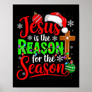 Affiche Jésus Costume Fier Raison De La Saison Noël Sa