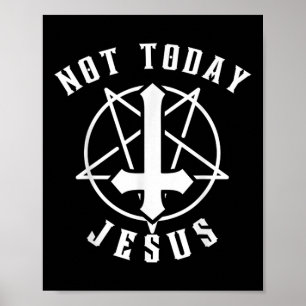 Affiche Jésus Croix Pas Aujourd'Hui Jésus Christian Graphi