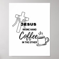 Jésus dans une main, café dans l'autre