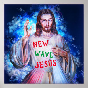 Affiche Jésus de la nouvelle vague brandissant le ciel ch