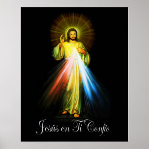 Affiche Jésus Divina Misericordia - Miséricorde divine Jés