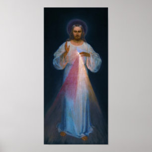 Affiche Jesus Divine Mercy Vilnius Eugeniusz Kazimirowski