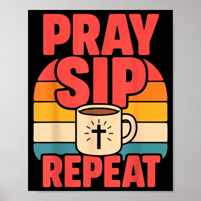 Affiche Jésus drôle Café Foi chrétienne (Devant)