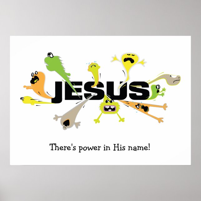 Affiche Jésus effrayant (Devant)