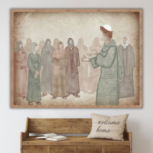 Affiche Jésus enfant au Temple_ Luc 2_41-52 _ Écriture