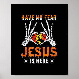 Affiche Jésus Est Coeur Squelette Main