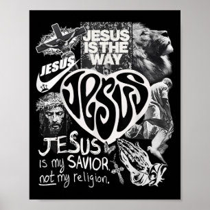 Affiche Jésus Est La Façon Dont La Bible Chrétienne Verse