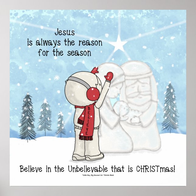 Affiche Jésus est la raison de la saison (Devant)