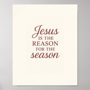 Affiche Jésus est la raison de la saison – Citation de foi
