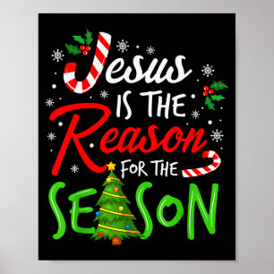 Affiche Jésus est la raison de la saison de la foi chrétie