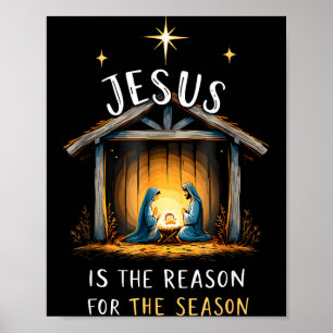 Affiche Jésus est la raison de la saison de la foi chrétie