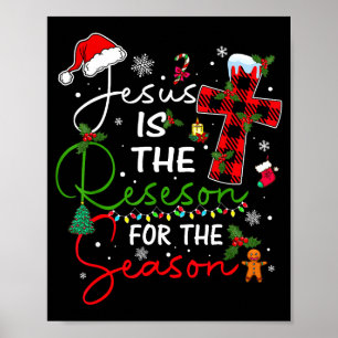 Affiche Jésus Est La Raison De La Saison De Noël Xmas