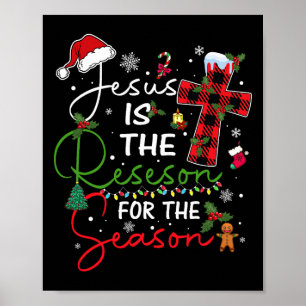 Affiche Jésus est la raison de la saison de Noël Xmas