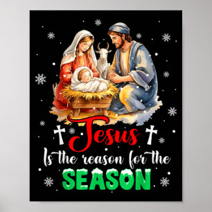 Affiche Jésus Est La Raison De La Saison De Noël Xmas