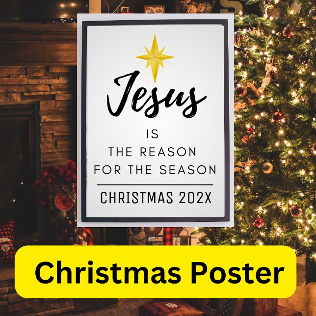 Affiche Jésus est la raison de la saison Noël (Créateur téléchargé)