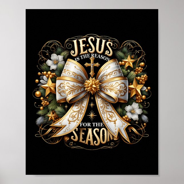 Affiche Jésus Est La Raison De La Saison Noël Jésus (Devant)