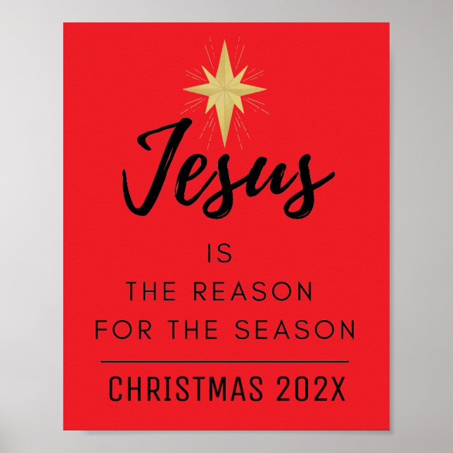 Affiche Jésus est la raison de Noël (Devant)