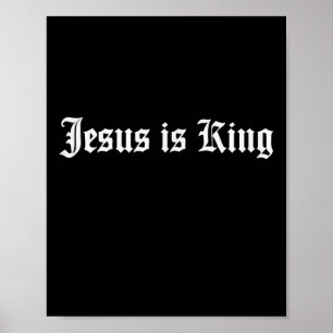 Affiche Jésus Est Le Roi Chrétien