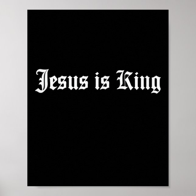 Affiche Jésus Est Le Roi Chrétien (Devant)